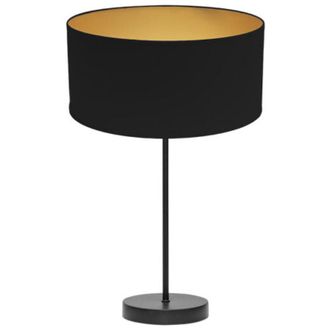 Fabrilamp Sobremesa Alto Anuska 1xe27 Negro/negro-oro 62x30x30 Cm