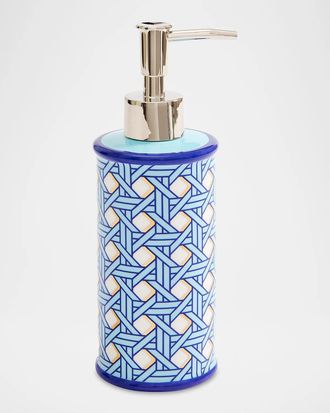 Jonathan Adler Basketweave Porcelain Soap Dispenser