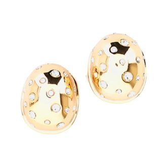 Self Portrait Orecchino a grappolo con cristalli dorati - - Accessories - Donna - Giallo - ONE SIZE
