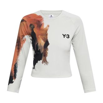 Yohji Yamamoto Dames, Tops, Beige, Maat: XS Leer