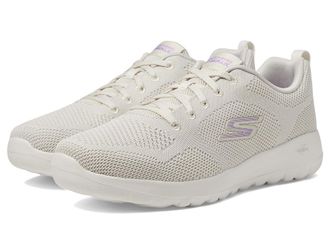 Skechers Go Walk Joy Violet Womens Shoes Natural/Purple : 7.5 B - Medium, Synthetic/Textile