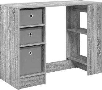 vidaXL Escritorio Gris Sonoma 100 X 40 X 75 Cm Madera De Ingenier&iacute;a Vidaxl