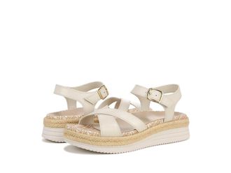 Vionic Mar Ankle Straps Womens Sandals Cream White Leather : 8 M