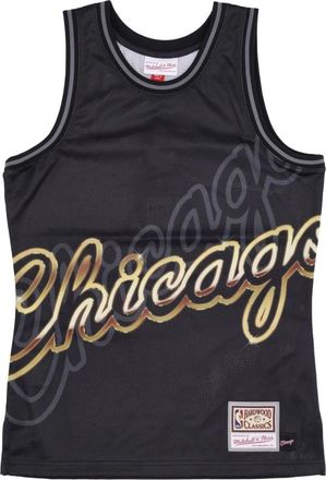 Mitchell & Ness Chicago Bulls Tank Top NBA Hardwood Classics - Heren - Fitness - Zwart - XL - Polyester - Fitness