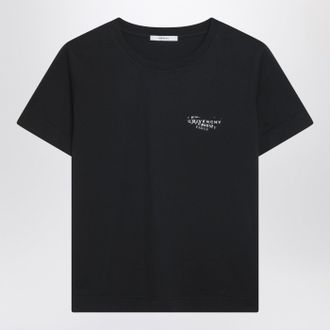 Givenchy Schwarzes T-Shirt von Givenchy mit Stempelaufdruck von Givenchy
