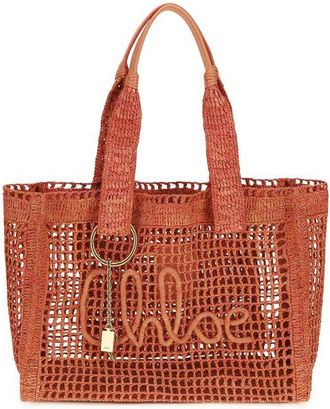 Chlo&eacute; Multicolor Raffia Shoulder Womens Bag