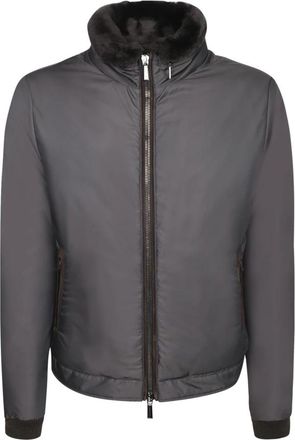 Moorer Nylon Jas met Shearling - Heren - Zomerjassen - Grijs - XL - Nylon - Jassen