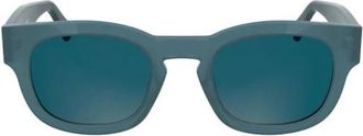 Calvin Klein Vierkante Zonnebril - Dames - Zonnebrillen - Blauw - ONE Size - Accessoires