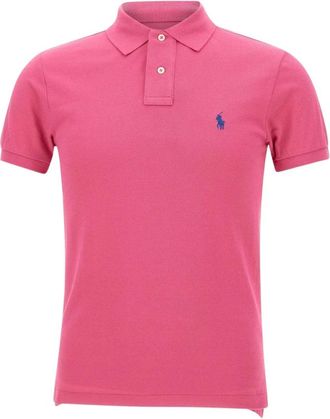 Polo Ralph Lauren Peony Polo met Iconisch Pony Logo - Heren - Polos - Roze - 2XL - Katoen - Tops