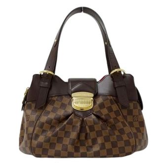Louis Vuitton Pre-owned Handbags, female, Brown, Size: ONE SIZE Pre-owned Damier Canvas Shoulder Bag