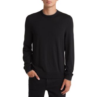 BOSS Lope Crewneck Sweater in Black at Nordstrom Rack, Size Xx-Large