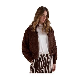Tramontana Chique kanten jasje - Dames - Jassen - Bruin - Maat: L