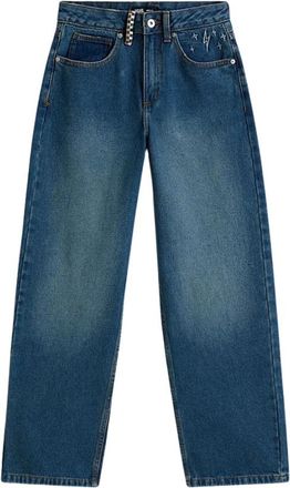 Vans Sirelle Geborduurde Broek - Dames - Loose Fit Jeans - Blauw - W27 - Denim - Jeans