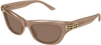Balenciaga Cat Eye Zonnebril - Dames - Zonnebrillen - Bruin - 54 MM - Nylon - Accessoires