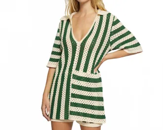 Lost + Wander La Spieza Top In Green Neutral