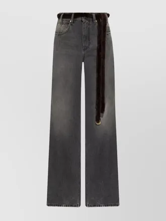Darkpark denim straight-leg trousers