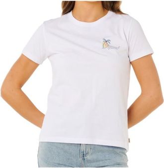 Rip Curl Tide Line Standard Tee T-Shirt f&uuml;r Damen | wei&szlig;