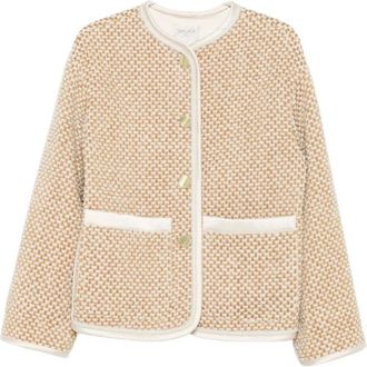 Forte_Forte Jassen, Dames, Beige, XS, Chique Oro Outerwear Stijl