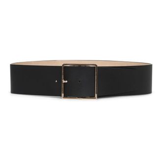 Max Mara Riemen Zwart - Dames - Riemen - Zwart - L - Leer - Accessoires