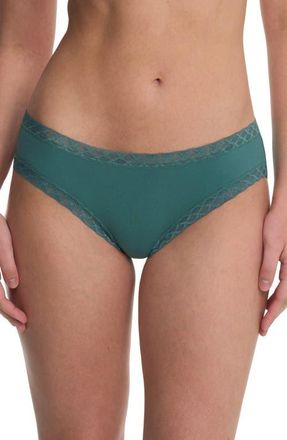 Natori Bliss Cotton Girl Brief in Aspen Green at Nordstrom, Size Xx-Large