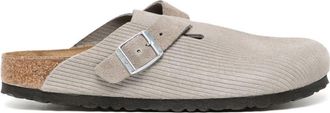 Birkenstock Boston embossed suede clogs - men - Polyethylene vinyl acetate (PEVA)/Suede/Suede - 36 Regular - Grey