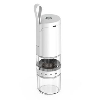 No Brand Molinillo De Caf&eacute; Port&aacute;til, Desmontable Y Lavable, Recargable, Cinco Velocidades Ajustables, Sensor De Resistencia Inteligente, Color Blanco