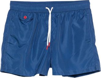 Kiton Costume da bagno con coulisse - Blu