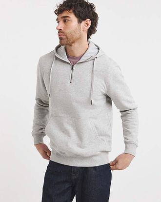Jacamo 1/4 Zip Hooded Sweatshirt