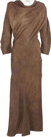 Cortana Maxi Dresses, female, Brown, XS, Eclipse, midi dress henna dyed