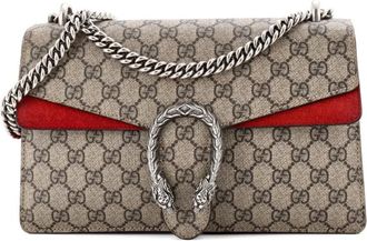 Gucci Borsa a spalla Dionysus piccola in tela cerata GG - Marrone
