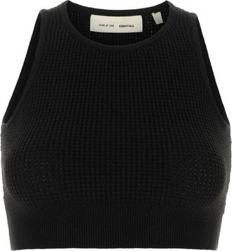 Fear of God Sleeveless Tops, female, Black, Size: M Waffle Sport Tank