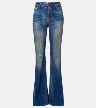 Acne Studios 2025F distressed flared jeans