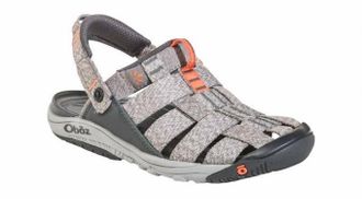 Oboz Footwear Womens Campster Sandal In Heather Gray/coral
