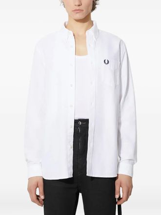 Fred Perry cotton shirt - men - Cotton - L - White