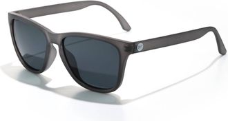 Sunski Womens Mini Headland Round Sunglasses In Grey Black