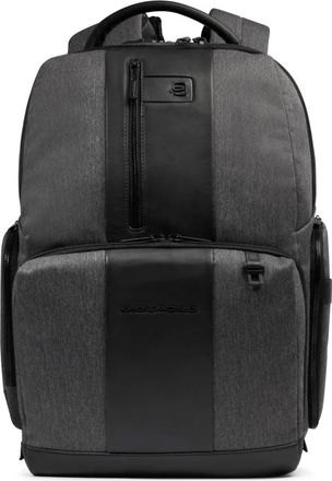 Piquadro Fast-check Laptop Rugzak 15-6 - Heren - Rugzakken - Grijs - ONE Size - Leer - Tassen