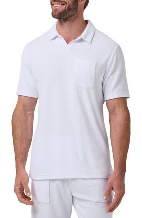 Travis Mathew Beach Club Terry Popover Polo in White at Nordstrom, Size Xx-Large