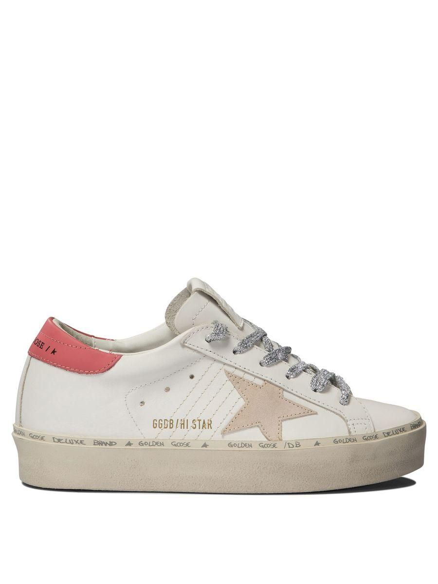 【送料&関税込】Golden Goose Hi Star Womans Sneakers Women's Hi Star sneakers with silver heel tab | Golden Goose