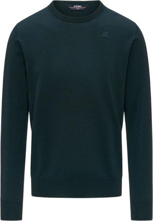K-Way Sebastien Pullover - Heren - Ronde hals truien - Groen - XL - Wol - Truien & Vesten