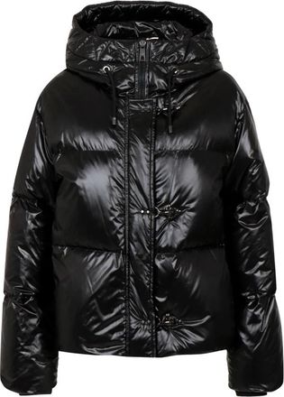 Fay 3 Hooks + Hood Down Jacket - Dames - Gewatteerde jassen - Zwart - M - Jassen