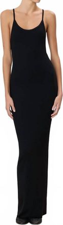 &Eacute;terne Ribbed Tank Maxi Dress In Black
