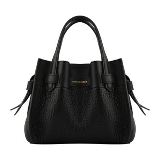 Pourchet Blossom Nano - Dames - Tassen - Zwart - Maat: ONE Size Leer