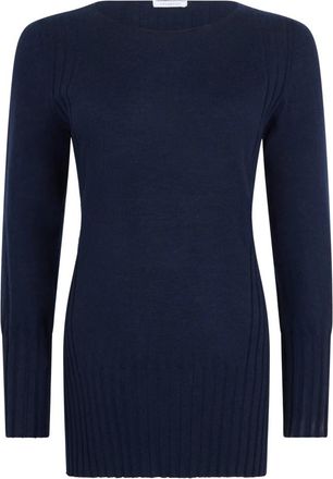 Malo Cashmere Sweater - Dames - Lange truien - Blauw - L - Truien & Vesten