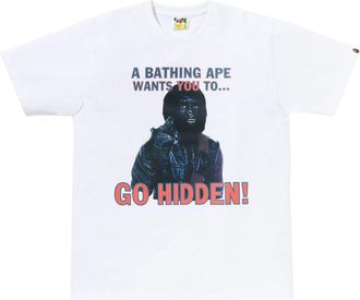 A Bathing Ape x Hidden NY GO HIDDEN T-Shirt White 1M23-110-902-WHT