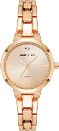 Anne Klein Womens Classic Rose gold Dial Watch