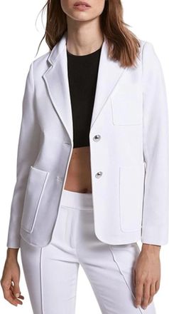Michael Kors Stretch Cr&ecirc;pe Blazer - Dames - Blazers - Wit - XS - Polyester - Jassen