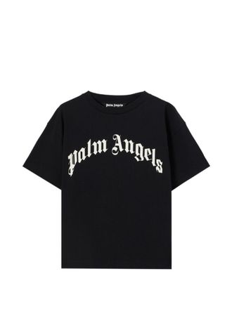 Palm Angels Black Crew Neck T-Shirts