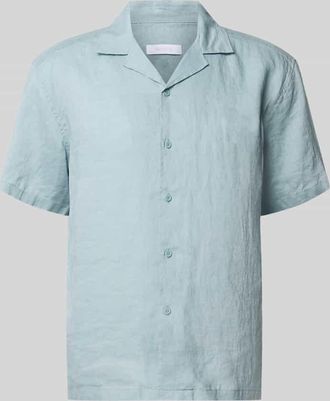 Only & Sons Relaxed Fit Freizeithemd aus reinem Leinen Modell FLYNN in Aqua, Gr&ouml;&szlig;e XXL