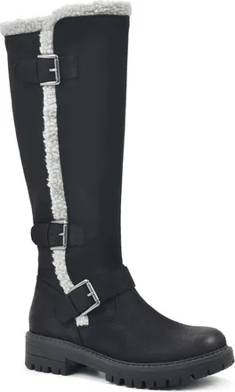 White Mountain Womens Cliffs by White Mountain Merritt Tall Boots Black Knee High ZAP2156