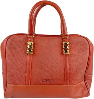 Loewe Pre-owned Handbags, female, Pink, Size: ONE SIZE Pre-owned Leather handbags